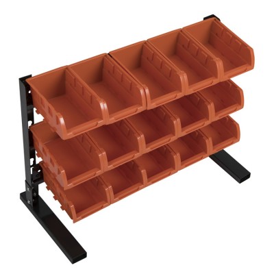 top selling jobsite plastic tool box storage bin rack